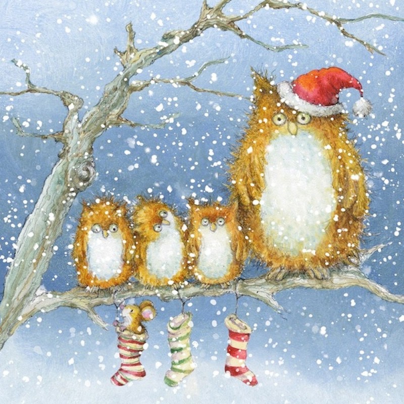 Create meme: postcards of a good winter, New Year's cards with birds, winter postcard