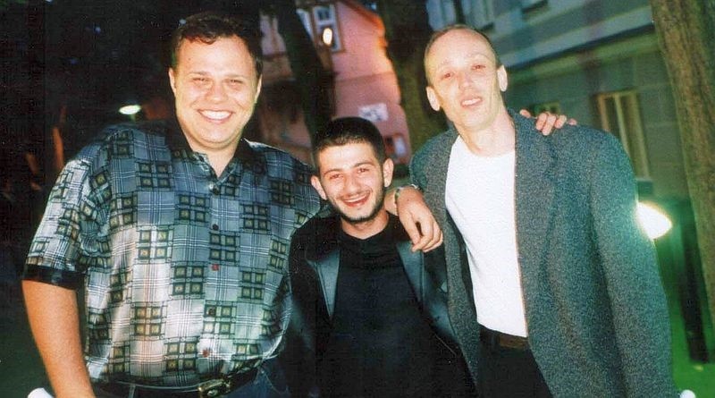 Create meme: Mikhail Krug and the organized criminal group, Mikhail Krug and his brothers, Galustyan 2000