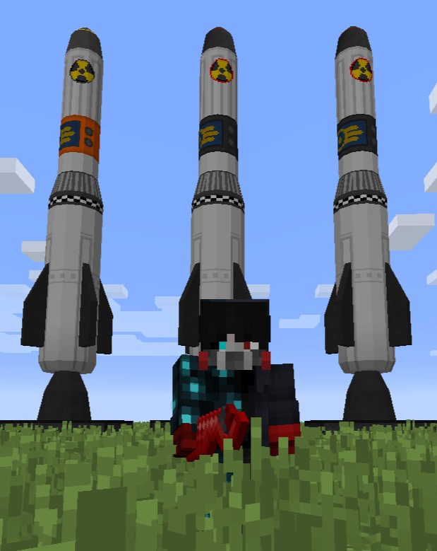 Create meme: rocket in minecraft, rocket in minecraft construction, rocket minecraft building