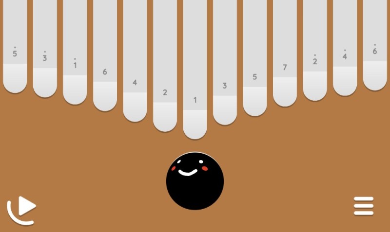 Create meme: kalimba game, kalimba game, sheet music for the keylimba app