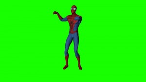 Создать мем: chroma key, человек паук на зеленом фоне, default dance