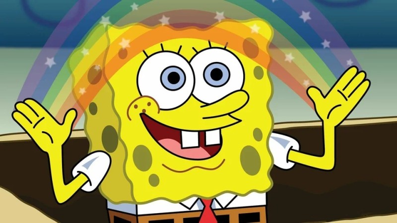 Create meme: meme spongebob , imagination spongebob, imagination meme spongebob