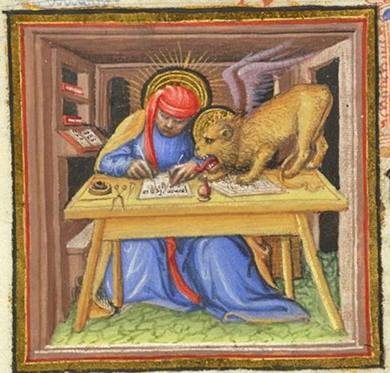 Create meme: illuminated manuscript, medieval painting, The Chronology of Dunois