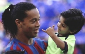 Create meme: Ronaldinho son