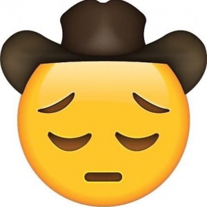 Create meme: Emoji cowboy, cowboy Emoji PNG, Emoji sad
