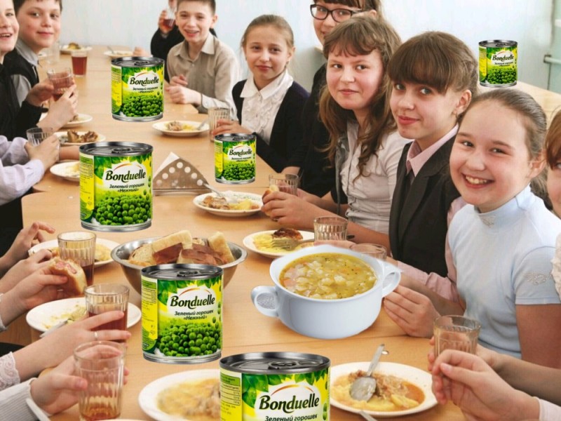 Create meme: school meals, school meals, schoolboy's lunch