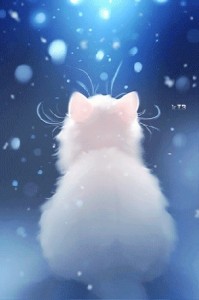 Create meme: white cat, cat cute, apofiss