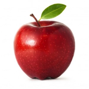 Create meme: round Apple gyu, Apple on white background, picture of an Apple on white background