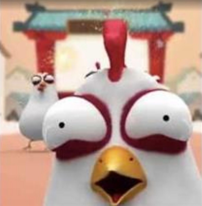 Create meme: crazy chicken , chicken from the cartoon, Hey day game