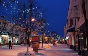 Создать мем: город вечером, улица, Улица