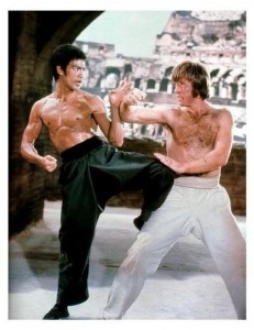 Create meme: kung fu, Bruce Lee, Chuck Norris