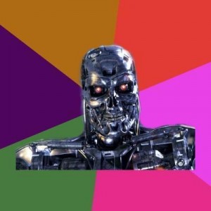 Создать мем: robot, робот, terminator 6