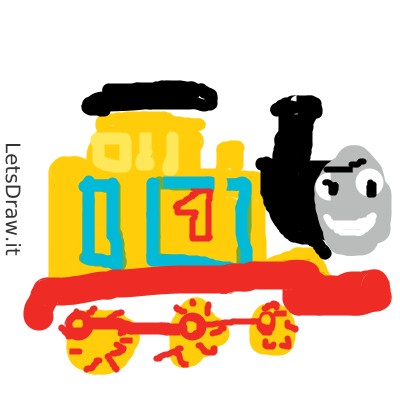 Create meme: Thomas the tank engine, fisher price steam train, locomotive Thomas