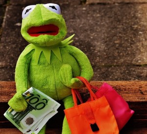 Create meme: Kermit the frog bag, kermit, Kermit goods