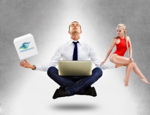 Create meme: businessman meditating, people, a successful business