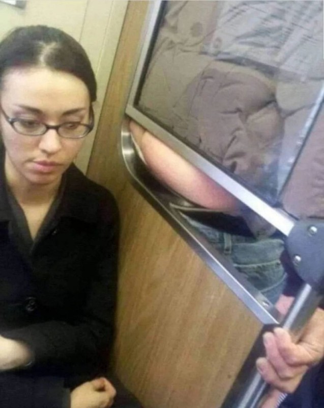 Create meme: jokes in the subway, funny people in the subway, unusual situations