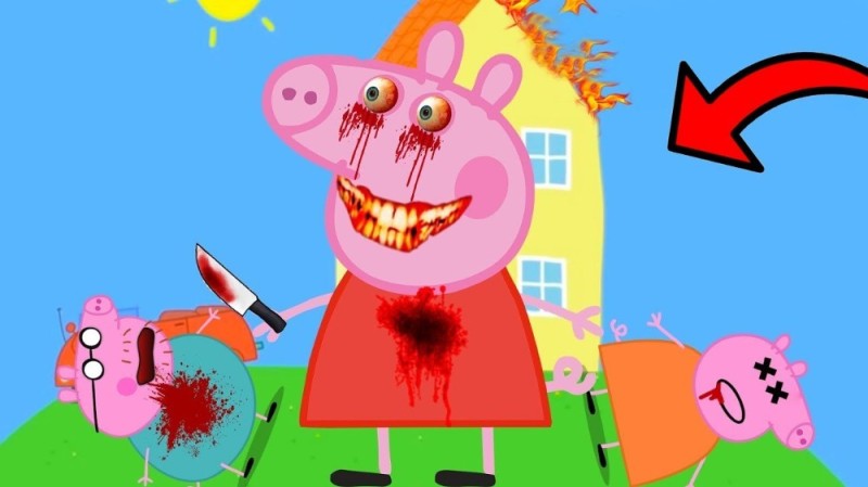 Create meme: Peppa pig exe, Peppa ritp, Peppa Pig Horror