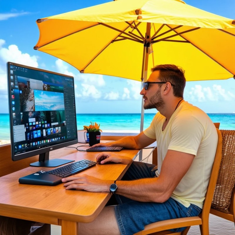 Create meme: on vacation, remote work , freelancer