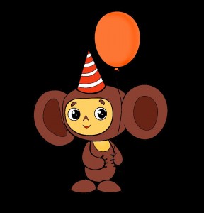 Create meme: children's drawings Cheburashka, picture Cheburashka PNG, the donkey (character)