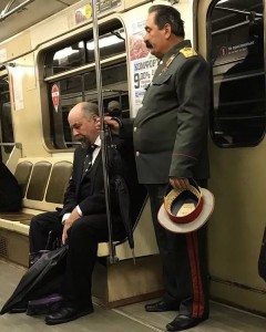 Create meme: subway passengers, fashionistas of the Moscow metro