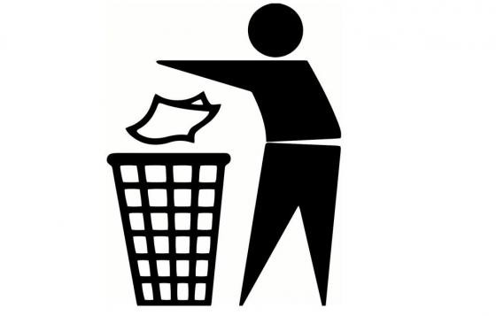 Create meme: Garbage sign, The trash icon, trash can icon