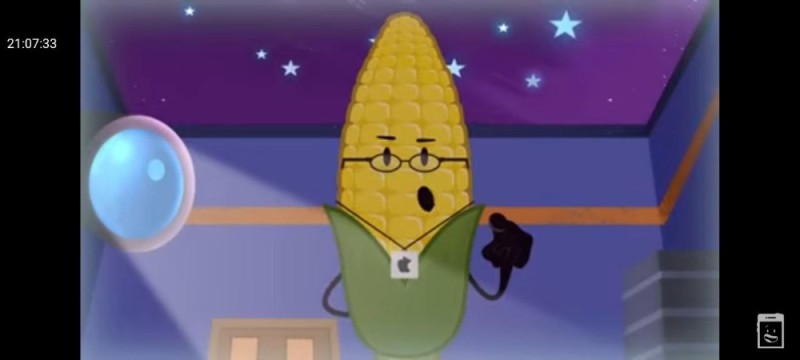 Create meme: steve jobs inanimate insanity, inanimate insanity, cartoon corn