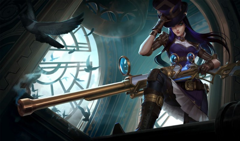 Create meme: Caitlin is the sheriff of Piltover, league of legends caitlin, Caitlin's league of legends