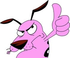 Создать мем: кураж-трусливый пёс мюриэл, courage cowardly dog, пёс кураж