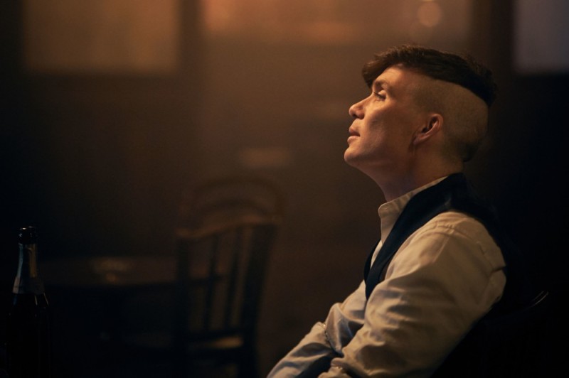 Create meme: Cillian Murphy peaky Blinders, Thomas Shelby haircut, Thomas shelby season 5