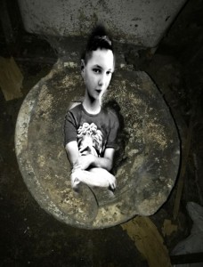 Create meme: toilet joke, unexplained photos, abandoned house