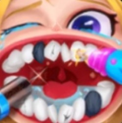 Create meme: The game of dental mania, dentist game, The game cure your teeth