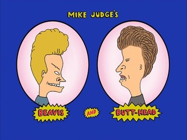 Создать мем: beavis, батхед, beavis and butthead sega