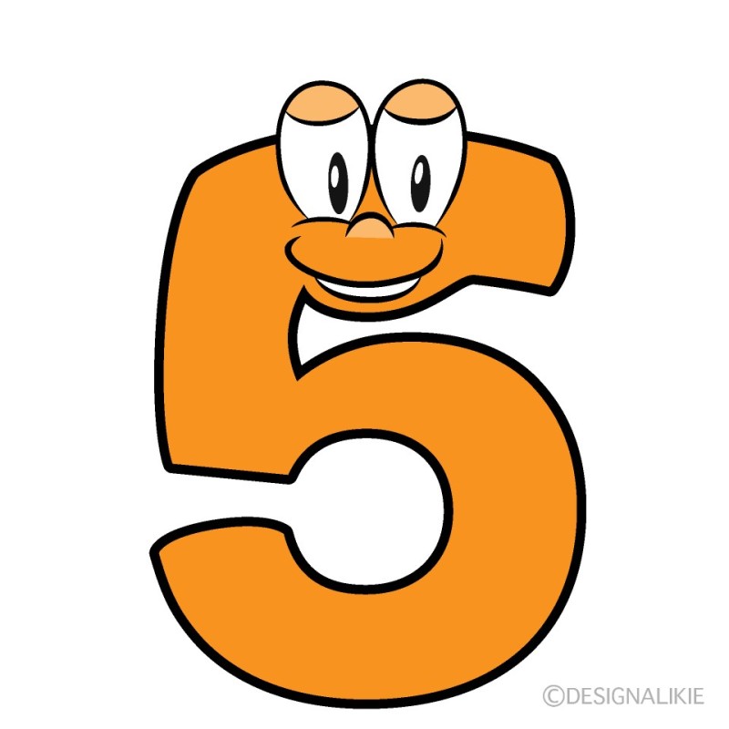 Create meme: cartoon numbers, figure five, numbers with eyes