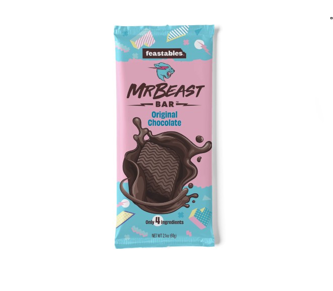 Create meme: chocolate feastables, mr beast feastables, feastables Chocolate crunch