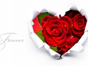 Create meme: flowers buds, paper heart, red