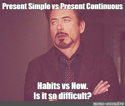 Present Simple Vs Present Continuous Difficult Exercises