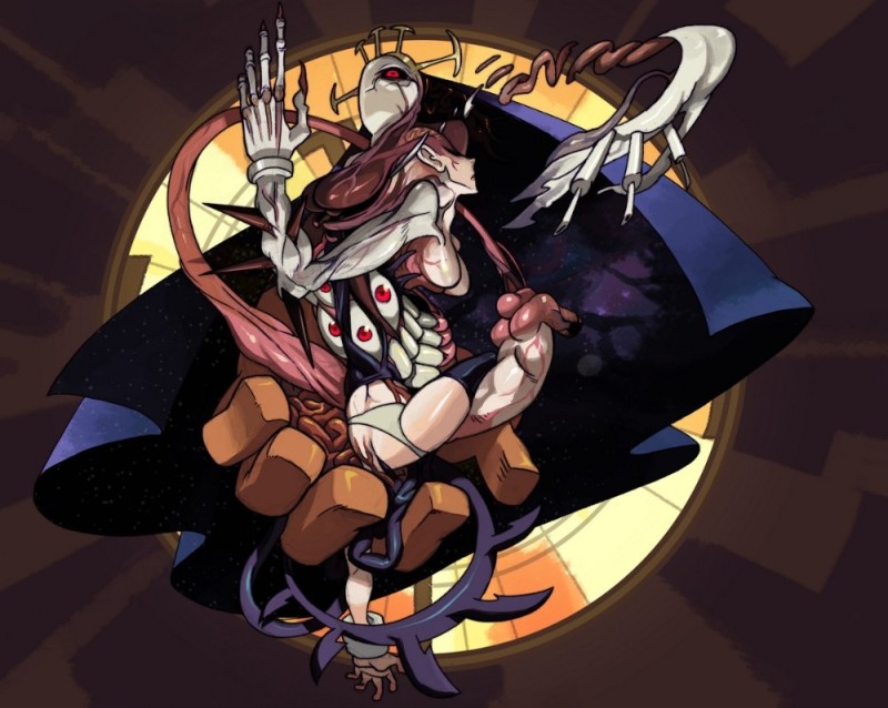 Create meme: Skullgirls Sister Agatha, skullgirls double, Double from skullgirls