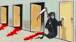Создать мем: мемы про дверь, grim reaper, piç