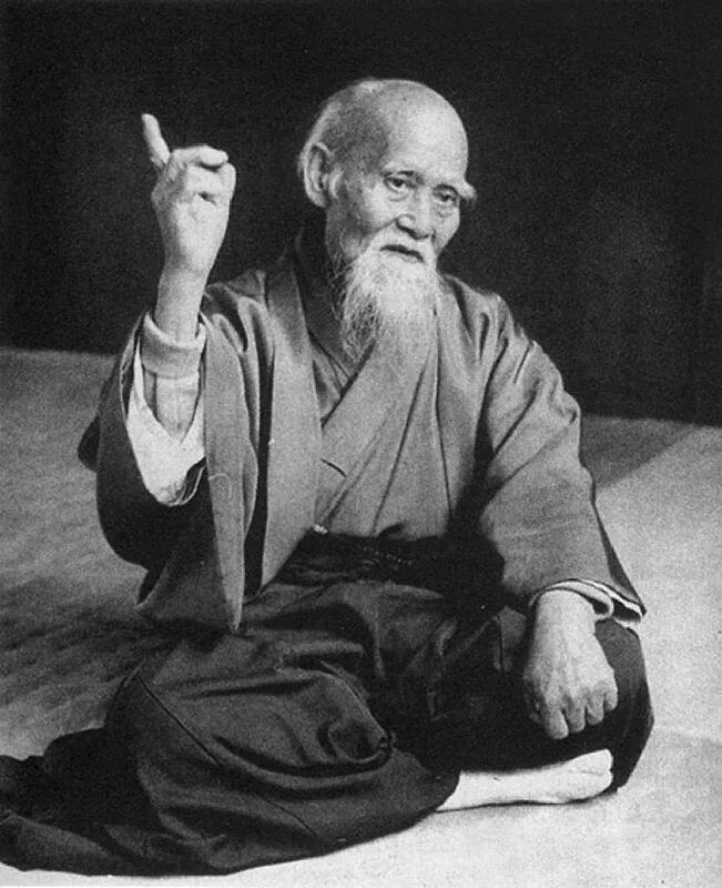 Create meme: meme monk, o-Sensei Morihei Ueshiba, meme sage 