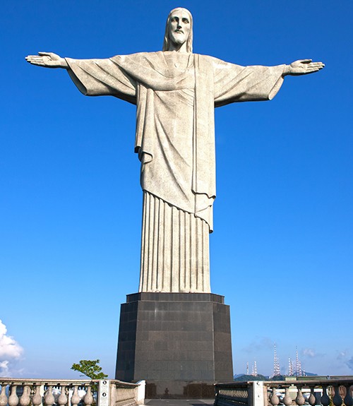 Create meme: Rio de Janeiro statue of Christ the Redeemer, statue of Christ in Rio de Janeiro, Brazil's landmark statue of Christ the Savior