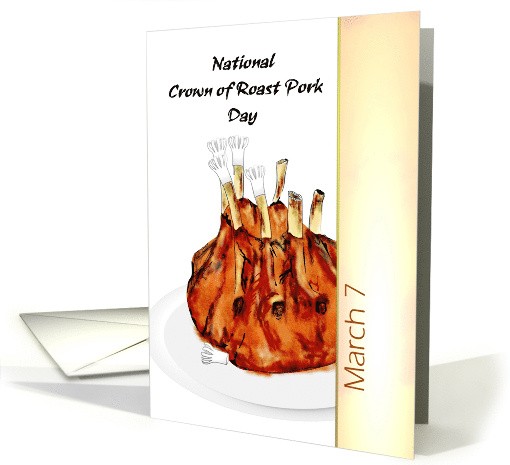 Создать мем: оригинальные блюда, national crown roast of pork day, блюда