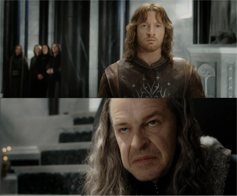 Create meme: Boromir Lord of the rings, Governor of gondor denethor, faramir the lord of the rings