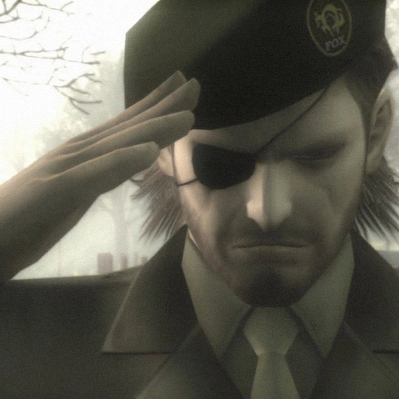 Create meme: solid snake press f, solid snake salutes, mgs 4 press f