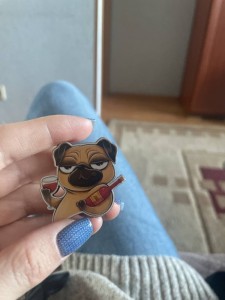 Create meme: dog pug, pug, stickers pug