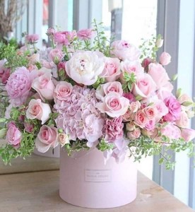 Create meme: a bouquet of delicate flowers, flowers in boxes, bouquet