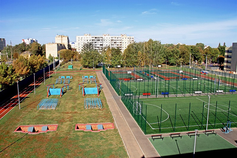 Create meme: fso sports complex in mnevniki, sports ground, universal sports ground