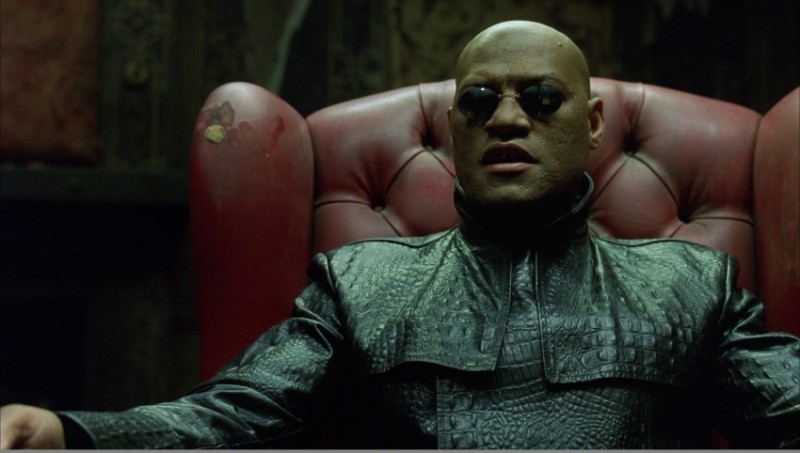 Create meme: neo and Morpheus, Lawrence fishbourne, the matrix, morpheus tablet