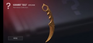 Create meme: karambit, standoff 2 karambit, karambit gold in standoff 2