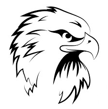 Create meme: eagle head picture to burn, hawk stencil, sticker eagle head