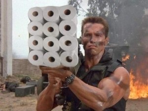 Create meme: Schwarzenegger commando, the commando 1985 Arnold Schwarzenegger, Arnold Schwarzenegger with a Bazooka